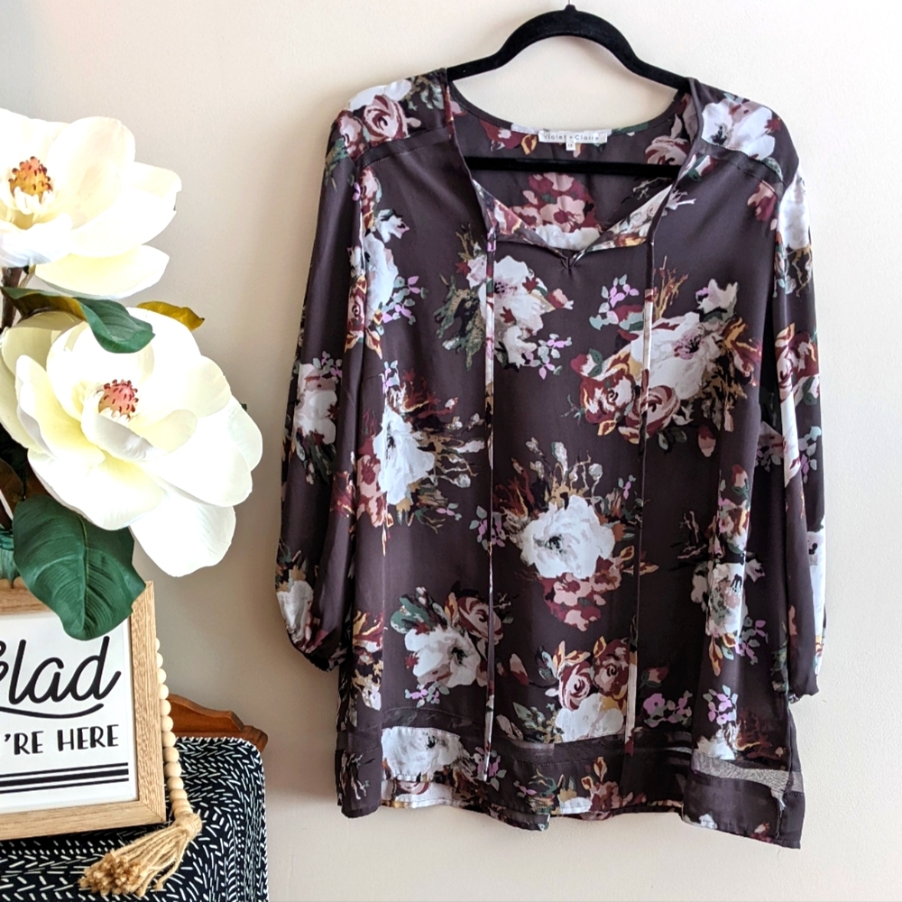 Floral Peasant Blouse